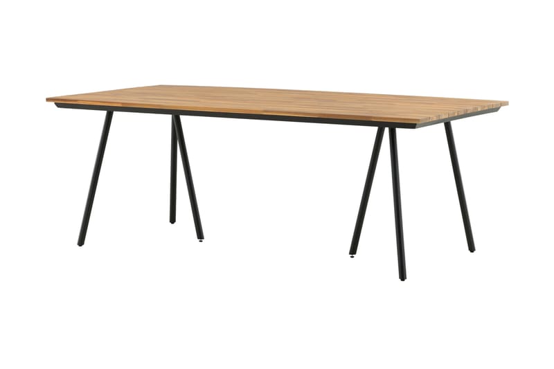Chan Spisebord 200 cm Svart/Brun - Venture Home - Spisebord ute