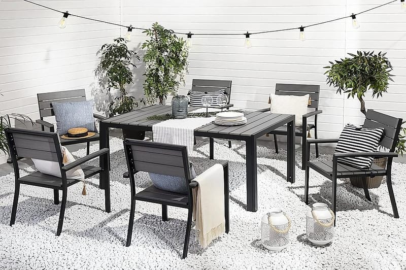 Como Bord 150 cm - Grå - Hagemøbler - Hagebord - Spisebord ute