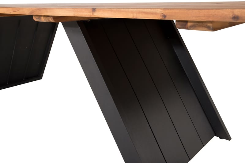 Doory Spisebord 250 cm Svart/Brun - Venture Home - Spisebord ute