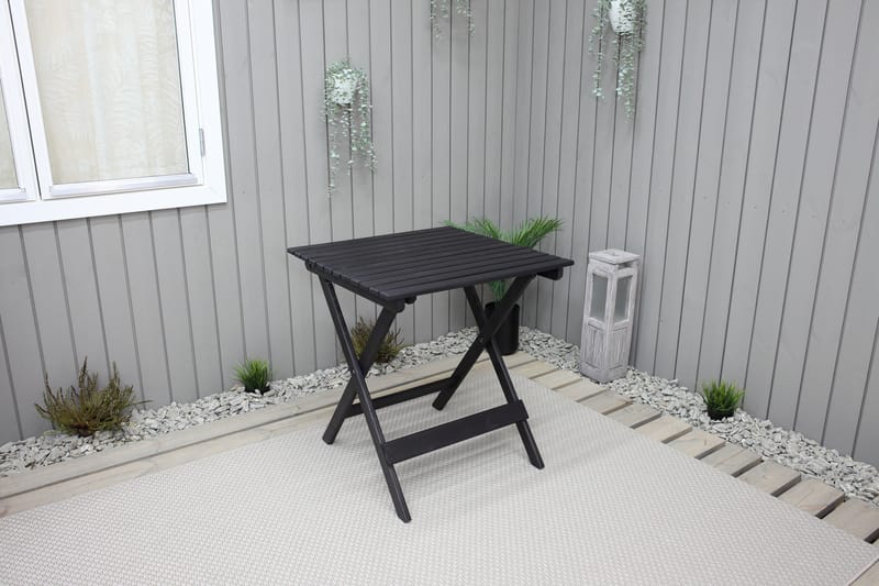 Edilma Klaffebord 65 cm - Kaffesvart - Hagemøbler - Hagebord - Spisebord ute