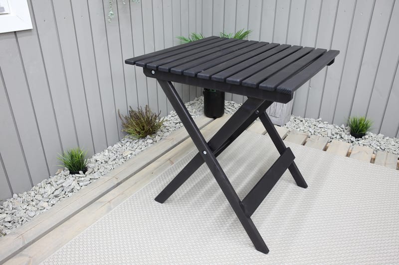 Edilma Klaffebord 65 cm - Kaffesvart - Hagemøbler - Hagebord - Spisebord ute