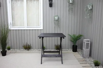 Edilma Klaffebord 65 cm - Kaffesvart - Hagemøbler - Hagebord - Spisebord ute