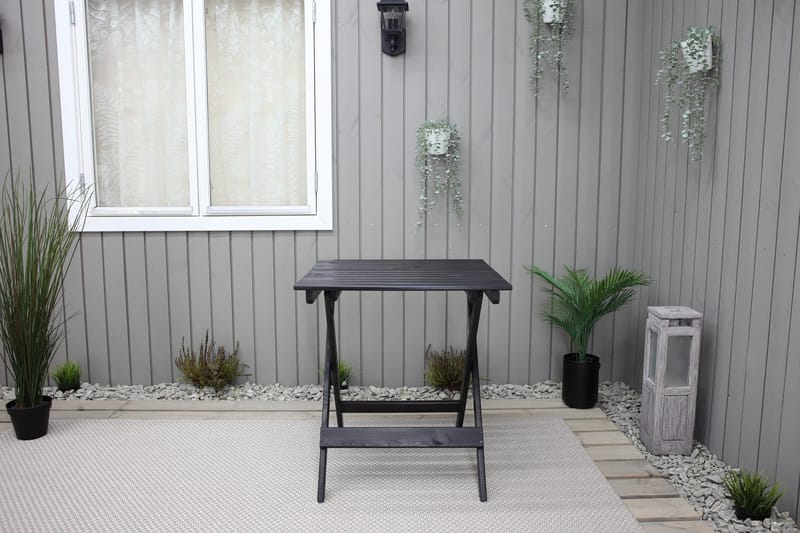 Edilma Klaffebord 65 cm - Kaffesvart - Hagemøbler - Hagebord - Spisebord ute
