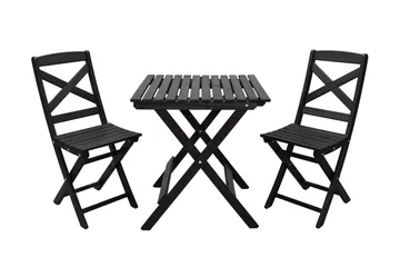 Edilma Klaffebord 65 cm - Kaffesvart - Hagemøbler - Hagebord - Spisebord ute