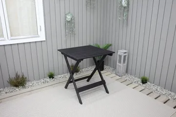 Edilma Klaffebord 65 cm - Kaffesvart - Hagemøbler - Hagebord - Spisebord ute