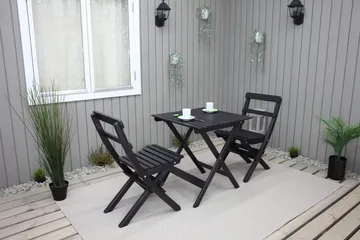 Edilma Klaffebord 65 cm - Kaffesvart - Hagemøbler - Hagebord - Spisebord ute