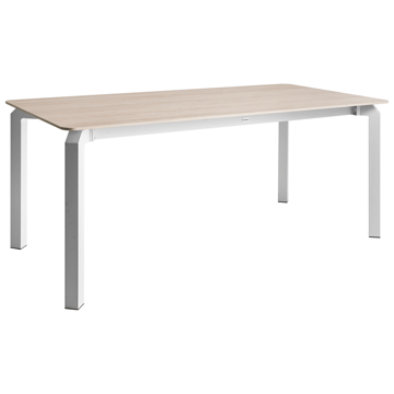 Spisebord utendørs Feletto 180 cm 90 cm Stein - Beige/hvit - Hagemøbler - Hagebord - Spisebord ute