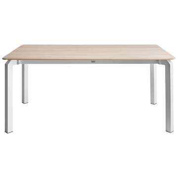 Spisebord utendørs Feletto 180 cm 90 cm Stein - Beige/hvit - Hagemøbler - Hagebord - Spisebord ute