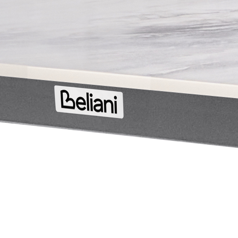 Spisebord utendørs Feletto 90x180 cm Stein - Grå/Svart - Hagemøbler - Hagebord - Spisebord ute