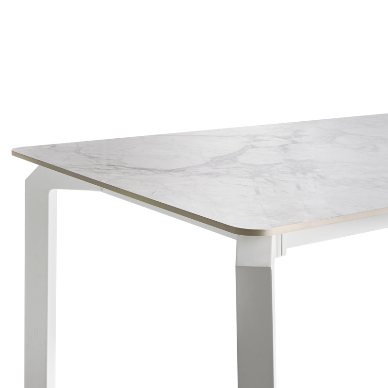 Spisebord utendørs Feletto 90x180 cm Stein Hvit - Hvit - Hagemøbler - Hagebord - Spisebord ute