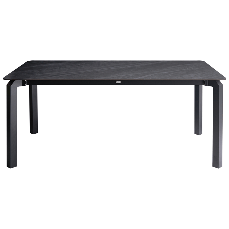 Spisebord utendørs Feletto 90x180 cm Stein - Svart - Hagemøbler - Hagebord - Spisebord ute
