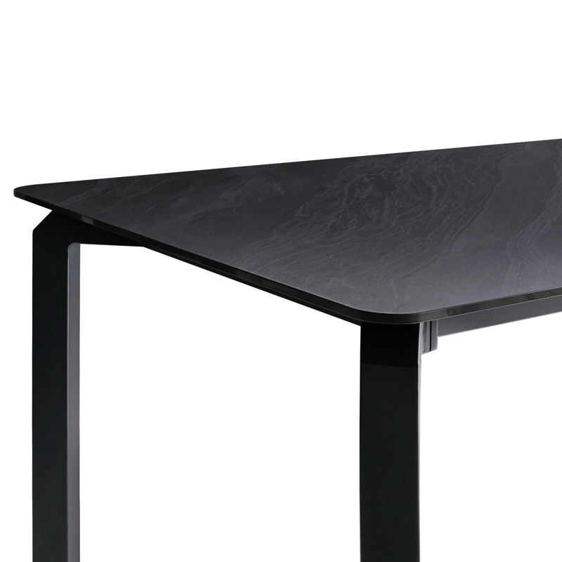 Spisebord utendørs Feletto 90x180 cm Stein - Svart - Hagemøbler - Hagebord - Spisebord ute