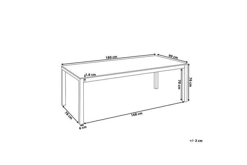 Grosseto Hagebord 180 cm - Svart - Hagemøbler - Hagebord - Spisebord ute