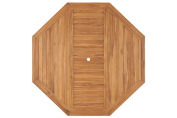 Hagebord 150x150x75 cm heltre teak - Brun - Hagemøbler - Hagebord - Spisebord ute
