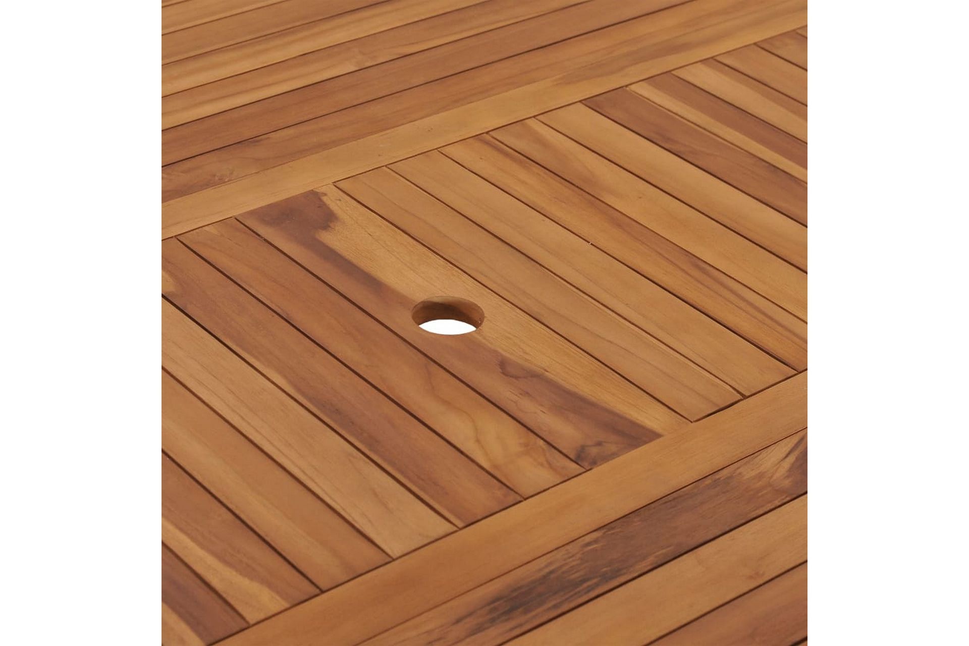 Hagebord 150x150x75 cm heltre teak - Brun - Hagemøbler - Hagebord - Spisebord ute