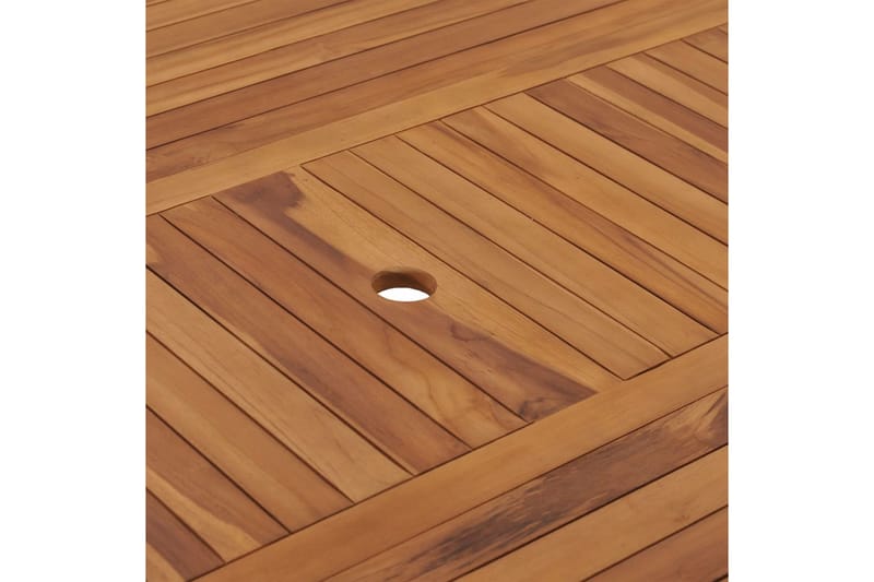 Hagebord 150x150x75 cm heltre teak - Brun - Hagemøbler - Hagebord - Spisebord ute