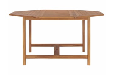 Hagebord 150x150x75 cm heltre teak - Brun - Hagemøbler - Hagebord - Spisebord ute