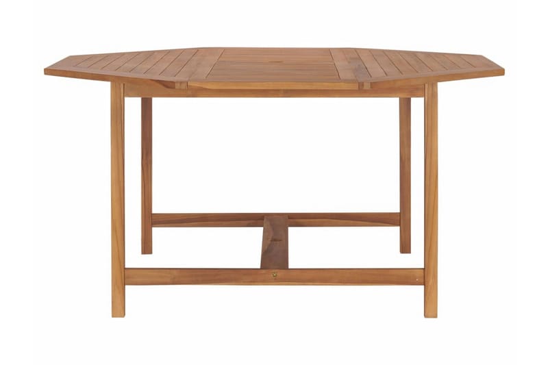 Hagebord 150x150x75 cm heltre teak - Brun - Hagemøbler - Hagebord - Spisebord ute