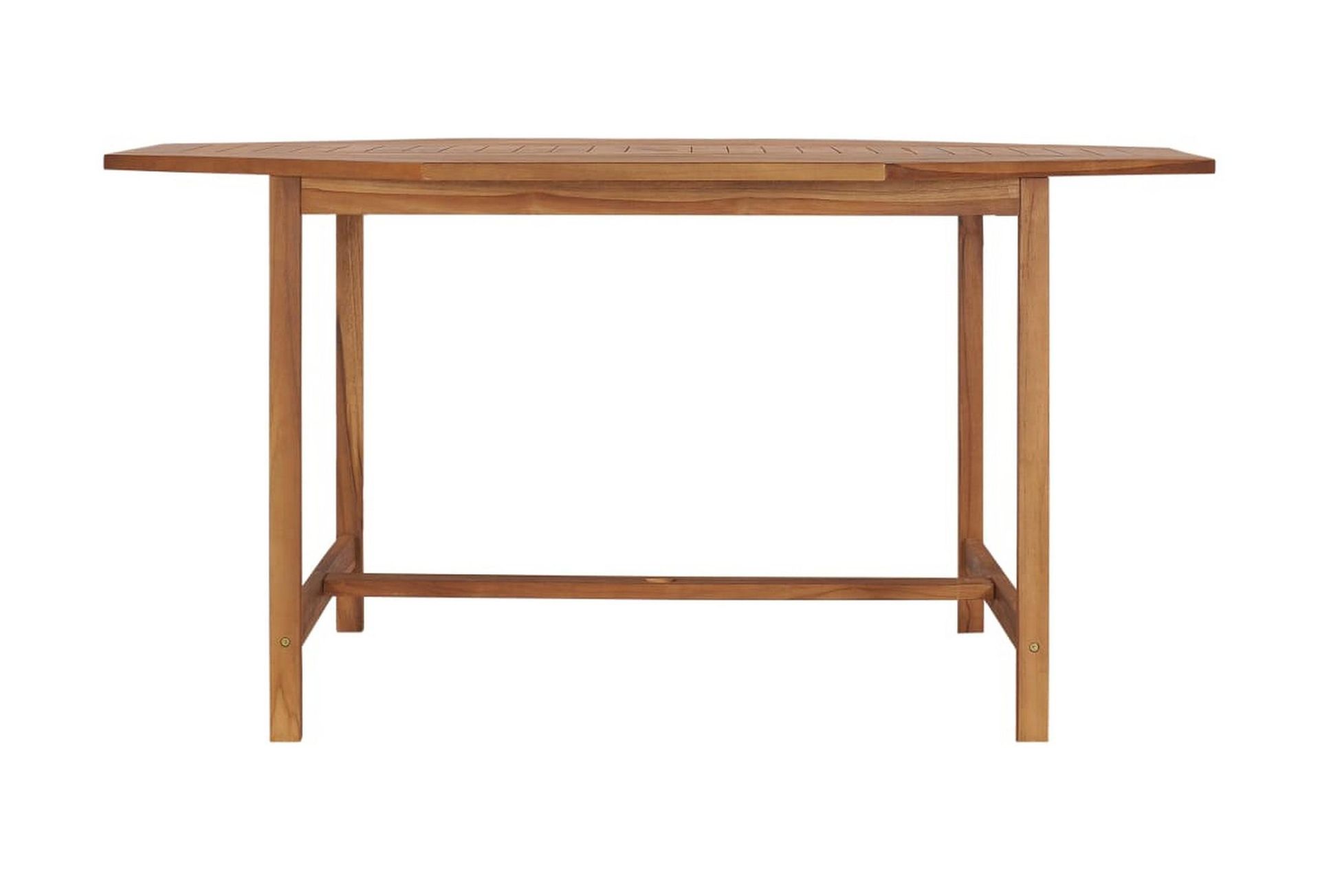 Hagebord 150x150x75 cm heltre teak - Brun - Hagemøbler - Hagebord - Spisebord ute