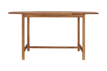 Hagebord 150x150x75 cm heltre teak - Brun - Hagemøbler - Hagebord - Spisebord ute