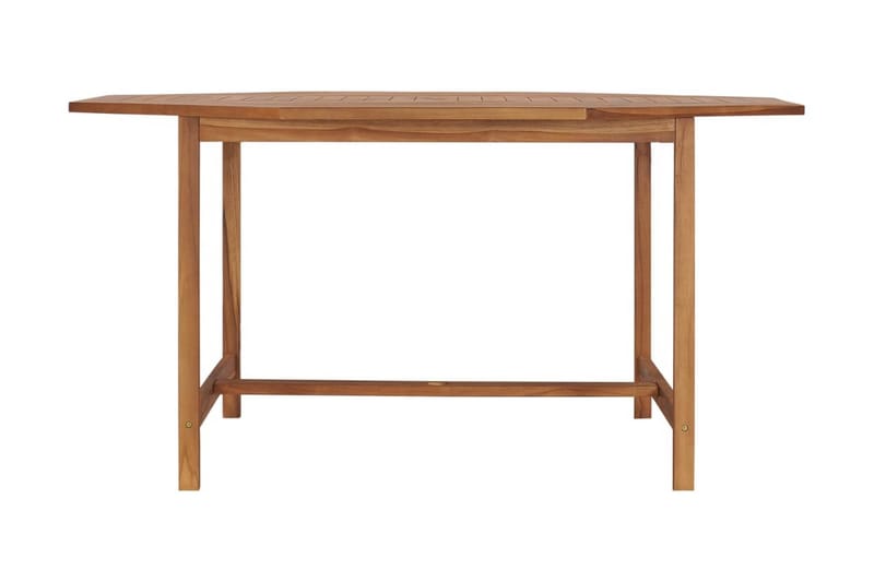 Hagebord 150x150x75 cm heltre teak - Brun - Hagemøbler - Hagebord - Spisebord ute
