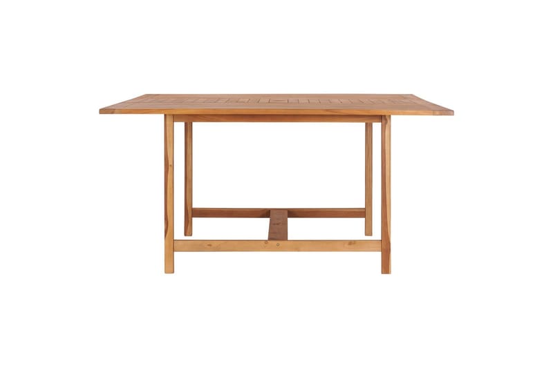 Hagebord 150x150x76 cm heltre teak - Brun - Hagemøbler - Hagebord - Spisebord ute
