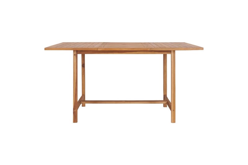 Hagebord 150x150x76 cm heltre teak - Brun - Hagemøbler - Hagebord - Spisebord ute
