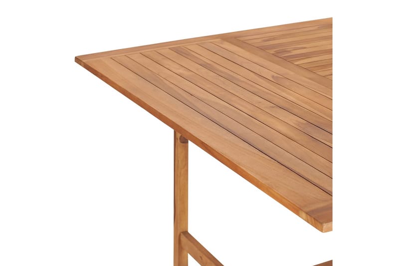 Hagebord 150x150x76 cm heltre teak - Brun - Hagemøbler - Hagebord - Spisebord ute