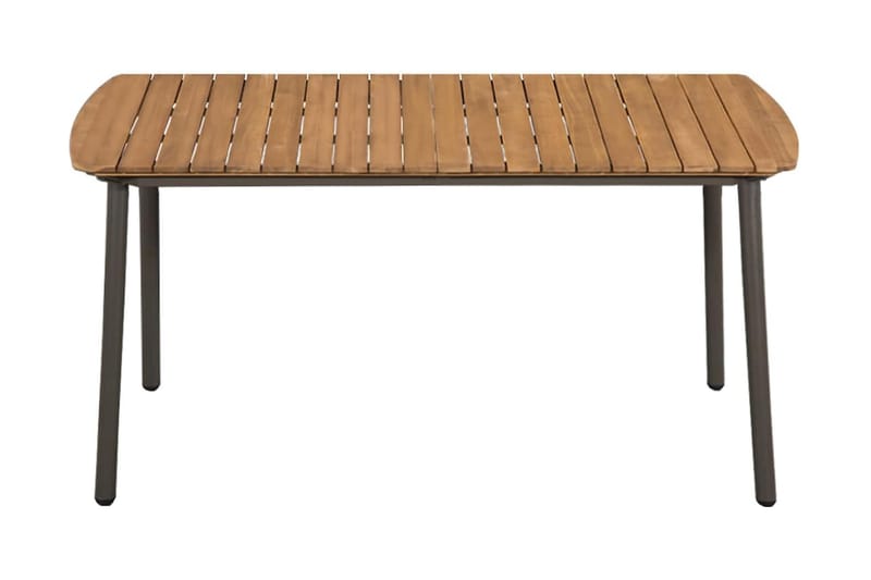Hagebord 150x90x72cm heltre akasie og stål - Akasie - Hagemøbler - Hagebord - Spisebord ute
