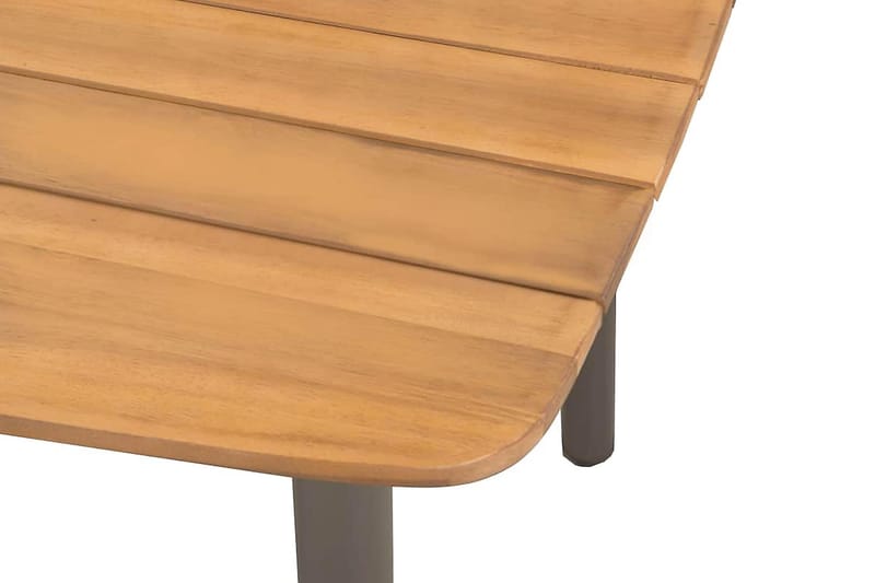 Hagebord 150x90x72cm heltre akasie og stål - Akasie - Hagemøbler - Hagebord - Spisebord ute
