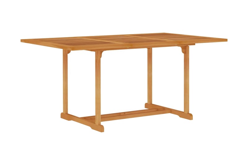 Hagebord 150x90x75 cm heltre teak - Hagemøbler - Hagebord - Spisebord ute