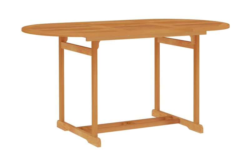 Hagebord 150x90x75 cm heltre teak - Hagemøbler - Hagebord - Spisebord ute