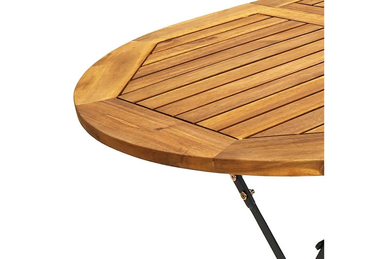 Hagebord 160x85x74 cm heltre akasie oval - Brun - Hagemøbler - Hagebord - Spisebord ute