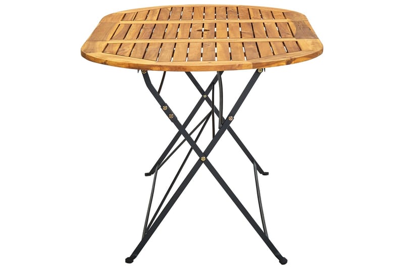 Hagebord 160x85x74 cm heltre akasie oval - Brun - Hagemøbler - Hagebord - Spisebord ute
