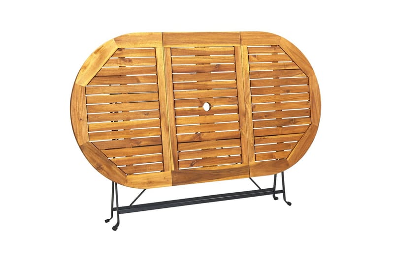Hagebord 160x85x74 cm heltre akasie oval - Brun - Hagemøbler - Hagebord - Spisebord ute
