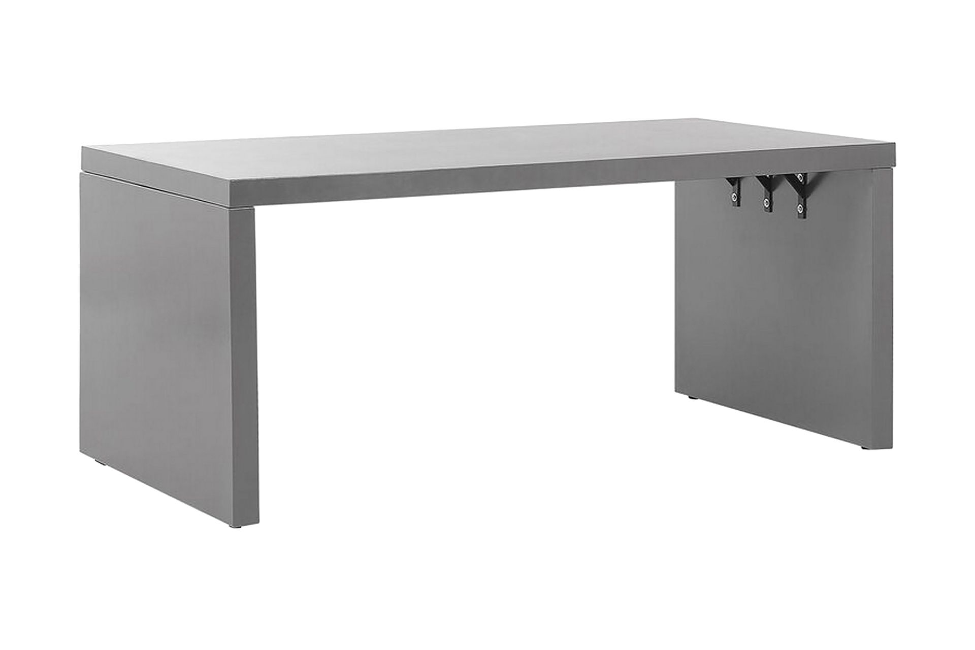Hagebord 180 x 90 cm grå U-formet TARANTO - Grå