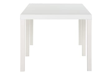 Hagebord 220x90x72 cm PP hvit - Hvit - Hagemøbler - Hagebord - Spisebord ute