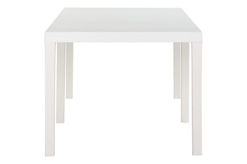 Hagebord 220x90x72 cm PP hvit - Hvit - Hagemøbler - Hagebord - Spisebord ute