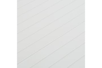 Hagebord 220x90x72 cm PP hvit - Hvit - Hagemøbler - Hagebord - Spisebord ute