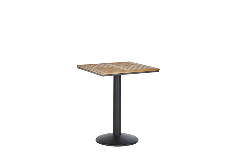 Hagebord 60 x 60 cm Lysebrun PALMI, Tre/natur