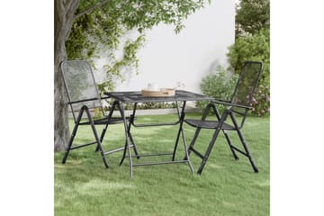 Hagebord 80x80x72 cm strekkmetall netting antrasitt - Antrasittgrå - Hagemøbler - Hagebord - Spisebord ute