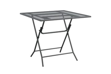 Hagebord 80x80x72 cm strekkmetall netting antrasitt - Antrasittgrå - Hagemøbler - Hagebord - Spisebord ute
