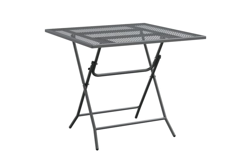 Hagebord 80x80x72 cm strekkmetall netting antrasitt - Antrasittgrå - Hagemøbler - Hagebord - Spisebord ute