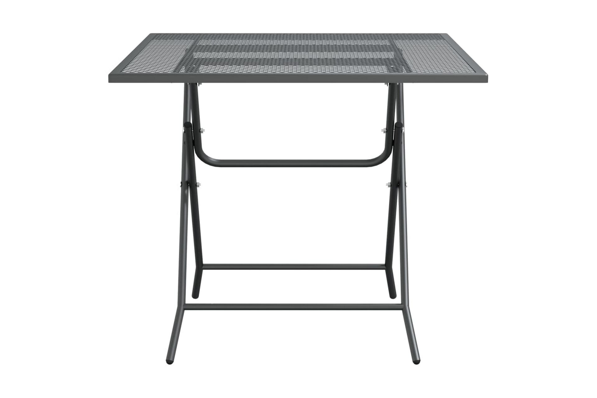 Hagebord 80x80x72 cm strekkmetall netting antrasitt - Antrasittgrå - Hagemøbler - Hagebord - Spisebord ute