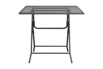 Hagebord 80x80x72 cm strekkmetall netting antrasitt - Antrasittgrå - Hagemøbler - Hagebord - Spisebord ute
