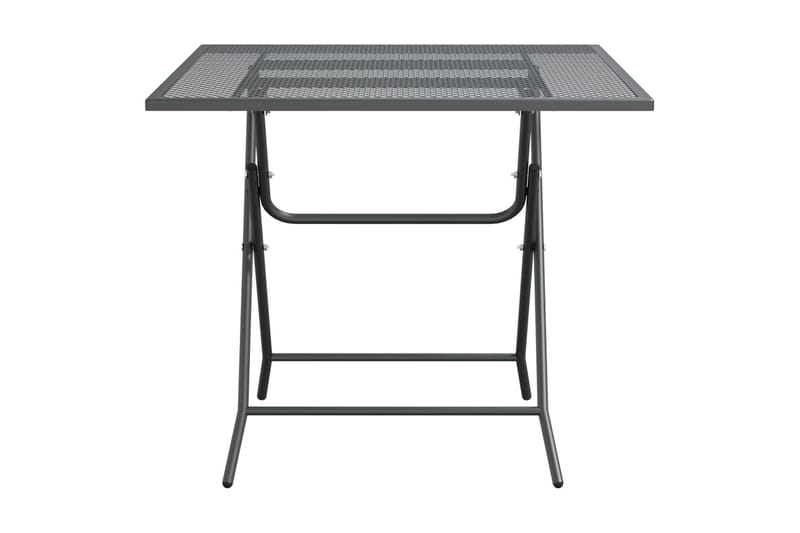 Hagebord 80x80x72 cm strekkmetall netting antrasitt - Antrasittgrå - Hagemøbler - Hagebord - Spisebord ute