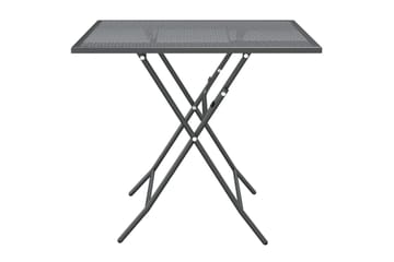 Hagebord 80x80x72 cm strekkmetall netting antrasitt - Antrasittgrå - Hagemøbler - Hagebord - Spisebord ute