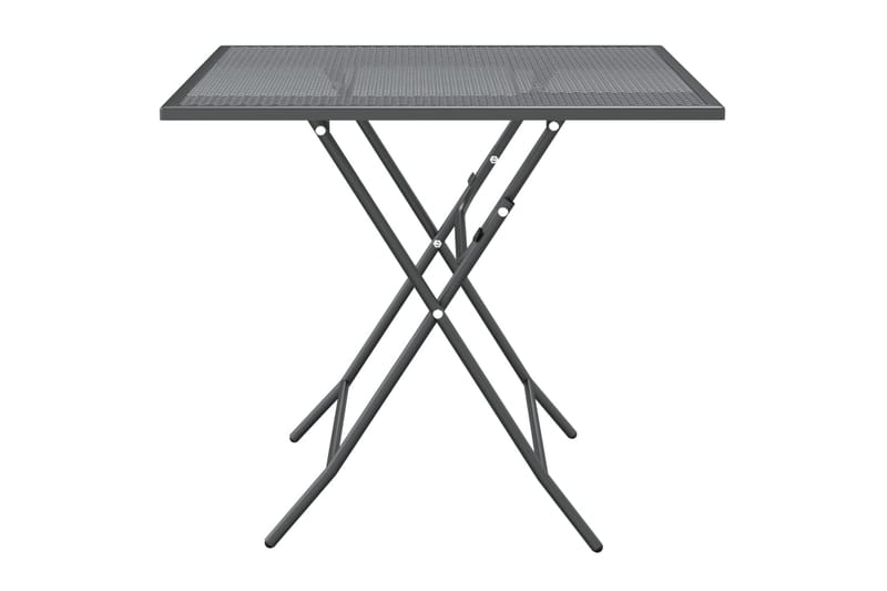 Hagebord 80x80x72 cm strekkmetall netting antrasitt - Antrasittgrå - Hagemøbler - Hagebord - Spisebord ute