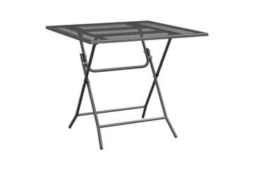 Hagebord 80x80x72 cm strekkmetall netting antrasitt - Antrasittgrå - Hagemøbler - Hagebord - Spisebord ute