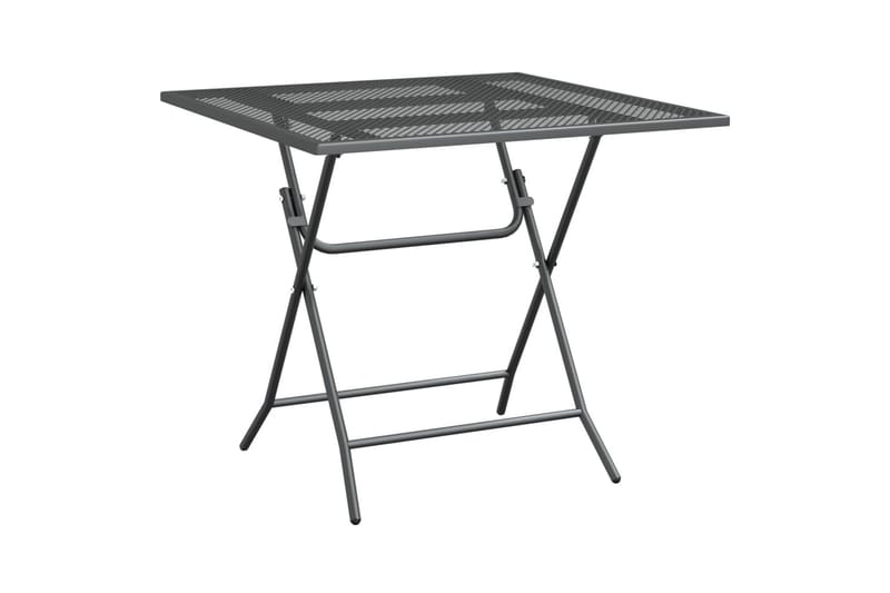 Hagebord 80x80x72 cm strekkmetall netting antrasitt - Antrasittgrå - Hagemøbler - Hagebord - Spisebord ute